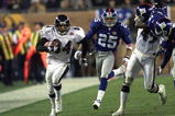 28 Jan 2001: Jermaine Lewis #84 of the Baltimore Ravens races down the sidelines for a 84 yard touchdown against the New York Giants during Super Bowl XXXV at Raymond James Stadium in Tampa, Florida. The Ravens defeated the Giants 34-7. DIGITAL IMAGE. Mandatory Credit: Tom Hauck/ALLSPORT