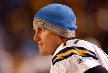PITTSBURGH - JANUARY 11:  Philip Rivers #17 of the San Diego Chargers looks on from the sidelines against the Pittsburgh Steelers during their AFC Divisional Playoff Game on January 11, 2009 at Heinz Field in Pittsburgh, Pennsylvania. Steelers won 35-24. (Photo by Chris Graythen/Getty Images)