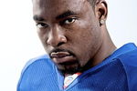 NEW YORK - MARCH 11:  (EDITORS NOTE: IMAGES HAVE BEEN RETOUCHED)  Justin Tuck of the New York Giants poses for a portrait on March 11, 2009 in New York City, New York.  (Photo by Nick Laham/Getty Images)