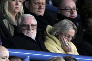 LEEDS, UNITED KINGDOM - MARCH 3: Ken Bates, Chairman of Leeds United, looks on with his wife during the Coca-Cola Championship match between Leeds United and Sheffield Wednesday at Elland Road on March 3, 2007 in Leeds, England. (Photo by Matthew Lewis/Getty Images)