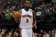 DALLAS - MARCH 17:  Rodney Stuckey of the Detroit Pistons during play against the Dallas Mavericks on March 17, 2009 at American Airlines Center in Dallas, Texas.  NOTE TO USER: User expressly acknowledges and agrees that, by downloading and/or using this Photograph, user is consenting to the terms and conditions of the Getty Images License Agreement.  (Photo by Ronald Martinez/Getty Images  (Photo by Ronald Martinez/Getty Images)