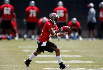 TAMPA, FL - MAY 01:  Defensive back Sammie Stroughter #18 of the Tampa Bay Buccaneers catches a pass during the Buccaneers Rookie Minicamp at One Buccaneer Place on May 1, 2009 in Tampa, Florida.  (Photo by J. Meric/Getty Images)