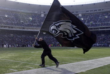 09 Dec 2001 : Philadelphia Eagles flag is presented during the game at Veterans Stadium in Philadelphia, Pennsylvania. The Eagles defeat the Chargers 24-14. DIGITAL IMAGE. Mandatory Credit: Doug Pensinger/Allsport