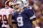 LANDOVER, MD - NOVEMBER 16:  Tony Romo #9 of the Dallas Cowboys in action against the Washington Redskins on November 16, 2008 at FedEx Field in Landover, Maryland.  (Photo by Jim McIsaac/Getty Images)