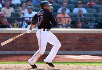 NEW YORK - MAY 13:  Fernando Tatis #17 of the New York Mets bats against the Atlanta Braves on May 13, 2009 at Citi Field in the Flushing neighborhood of the Queens borough of New York City. The Braves defeated the Mets 8-7 in twelve innings.  (Photo by Jim McIsaac/Getty Images)