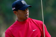 PONTE VEDRA BEACH, FL - MAY 10:  Tiger Woods reacts to a missed putt on the 12th hole during the final round of THE PLAYERS Championship on THE PLAYERS Stadium Course at TPC Sawgrass on May 10, 2009 in Ponte Vedra Beach, Florida.  (Photo by Jamie Squire/Getty Images)
