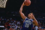 1990:  Guard Tony Campbell of the Minnesota Timberwolves goes up for two during a game against the Los Angeles Lakers at the Great Western Forum in Inglewood, California. Mandatory Credit: Ken Levine  /Allsport