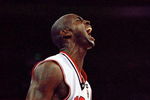 28 Sep 2000:  Kevin Garnett of the USA screams during the Mens Basketball Semi-Final against Russia at the Sydney Superdome on Day 13 of the Sydney 2000 Olympic Games in Sydney, Australia. \ Mandatory Credit: Jamie Squire /Allsport