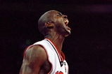 28 Sep 2000:  Kevin Garnett of the USA screams during the Mens Basketball Semi-Final against Russia at the Sydney Superdome on Day 13 of the Sydney 2000 Olympic Games in Sydney, Australia. \ Mandatory Credit: Jamie Squire /Allsport