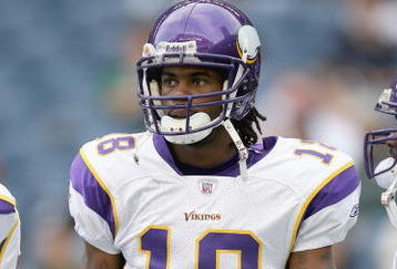 SEATTLE - AUGUST 25: Sidney Rice #18 of the Minnesota Vikings looks on before the game against the Seattle Seahawks at Qwest Field on August 25, 2007 in Seattle, Washington. (Photo by Otto Greule Jr/Getty Images)
