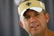 JACKSON, MS - JULY 31: New Orleans Saints head coach Sean Payton answers questions from the media after morning practice during New Orleans Saints Training Camp at Millsaps College July 31, 2008 in Jackson, Mississippi. (Photo by Sean Gardner/Getty Images)