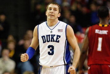 ATLANTA - MARCH 14:  Greg Paulus #3 of the Duke Blue Devils walks upcourt against the Maryland Terrapins during the semifinals of the 2009 ACC Men's Basketball Tournament on March 14, 2009 at the Georgia Dome in Atlanta, Georgia.  (Photo by Kevin C. Cox/Getty Images)