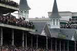 LOUISVILLE, KY - MAY 02:  Jockey Calvin Borel atop Mine That Bird rounds turn one in last place during the 135th running of the Kentucky Derby on May 2, 2009 at Churchill Downs in Louisville, Kentucky.  (Photo by Jamie Squire/Getty Images)