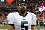 GLENDALE, AZ - JANUARY 18:  Quarterback Donovan McNabb #5 of the Phildelphia Eagles walks off the field after losing to the Arizona Cardinals during the NFC championship game on January 18, 2009 at University of Phoenix Stadium in Glendale, Arizona. The Cardinals defeated the Eagles 32-25 to advance to the Super Bowl.  (Photo by Jed Jacobsohn/Getty Images)