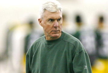 GREEN BAY, WI - MAY 5: Green Bay Packers' Ted Thompson watches practice at the first mini camp of the season at the Don Hutson Center on May 5, 2006 in Green Bay, Wisconsin. (Photo by Darren Hauck/Getty Images)