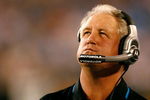 CHARLOTTE, NC - AUGUST 09:  Head coach John Fox of the Carolina Panthers looks on against the Indianapolis Colts during their game at Bank of America Stadium on August, 9, 2008 in Charlotte, North Carolina.  (Photo by Kevin C. Cox/Getty Images)