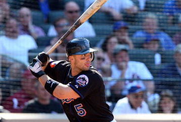 NEW YORK - MAY 13:  David Wright #5 of the New York Mets bats against the Atlanta Braves on May 13, 2009 at Citi Field in the Flushing neighborhood of the Queens borough of New York City. The Braves defeated the Mets 8-7 in twelve innings.  (Photo by Jim McIsaac/Getty Images)