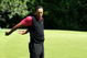 AUGUSTA, GA - APRIL 13:  Tiger Woods reacts to a missed putt on the fifth hole during the final round of the 2008 Masters Tournament at Augusta National Golf Club on April 13, 2008 in Augusta, Georgia.  (Photo by David Cannon/Getty Images)