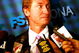 OTTAWA - OCTOBER 17:  Head Coach Wayne Gretzky of the Phoenix Coyotes answers questions from the media after the game against the Ottawa Senators on October 17, 2008 at the Scotiabank Place in Ottawa, Ontario, Canada.  (Photo by Phillip MacCallum/Getty Images)