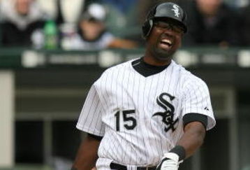 CHICAGO - APRIL 09:  Wilson Betemit #15 of the Chicago White Sox reacts after he struck out swinging for the final out in the bottom of the ninth to lose 2-1 against the Kansas City Roayls at U.S. Cellular Field on April 9, 2009 in Chicago, Illinois.  (Photo by Jonathan Daniel/Getty Images)