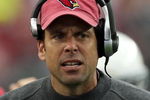 GLENDALE, AZ - JANUARY 18:  Offensive Coordinator Todd Haley of the Arizona Cardinals looks on against the Philadelphia Eagles during the NFC championship game on January 18, 2009 at University of Phoenix Stadium in Glendale, Arizona.  (Photo by Jed Jacobsohn/Getty Images)