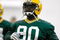 GREEN BAY, WI - MAY 1:  Defensive lineman B.J. Raji #90 runs as he participates in practice drills during Green Bay Packers Minicamp at Don Hutson Center on May 1, 2009 in Green Bay, Wisconsin. (Photo by Scott Boehm/Getty Images)