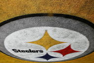 TAMPA, FL - FEBRUARY 01: A logo for the Pittsburgh Steelers is seen painted in the endzone during Super Bowl XLIII on February 1, 2009 at Raymond James Stadium in Tampa, Florida. (Photo by Al Bello/Getty Images)