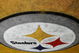 TAMPA, FL - FEBRUARY 01:  A logo for the Pittsburgh Steelers is seen painted in the endzone during Super Bowl XLIII on February 1, 2009 at Raymond James Stadium in Tampa, Florida.  (Photo by Al Bello/Getty Images)