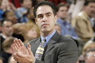 SEATTLE - APRIL 1:  Head coach Kevin Pritchard of the Portland Trail Blazers claps during the game against the Seattle Sonics at Key Arena on April 1, 2005 in Seattle, Washington.  The Sonics won 89-87.  NOTE TO USER: User expressly acknowledges and agrees that, by downloading and/or using this Photograph, user is consenting to the terms and conditions of the Getty Images License Agreement.  (Photo by Otto Greule Jr/Getty Images)
