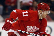 DETROIT, MI - MARCH 7:  Daniel Cleary #11 of the Detroit Red Wings skates in a game against the Columbus Blue Jackets on March 7, 2009 at Joe Louis Arena in Detroit, Michigan. The Blue Jackets defeated the Red Wings 8-2 on the strength of a hat trick by Rick Nash. (Photo by Claus Andersen/Getty Images)  