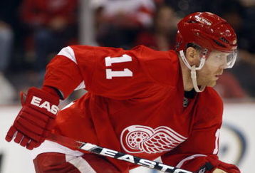 DETROIT, MI - MARCH 7:  Daniel Cleary #11 of the Detroit Red Wings skates in a game against the Columbus Blue Jackets on March 7, 2009 at Joe Louis Arena in Detroit, Michigan. The Blue Jackets defeated the Red Wings 8-2 on the strength of a hat trick by Rick Nash. (Photo by Claus Andersen/Getty Images)  