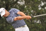 SAN ANTONIO TX - MAY 16: Zach Johnson tees off the 1st hole during the third round of  the Valero Texas Open held at La Cantera Golf Club on May 16, 2009 in San Antonio, Texas.  (Photo by Marc Feldman/Getty Images)