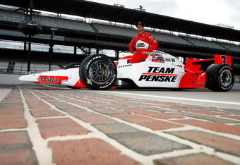 INDIANAPOLIS - MAY 09:  Helio Castroneves driver of the #3 Team Penske Dallara Honda poses for his qualifying photo during qualifying for the IRL IndyCar Series 93rd running of the Indianapolis 500 on May 9, 2009 at Indianapolis Motor Speedway in Indianapolis, indiana.  (Photo by Jonathan Ferrey/Getty Images)