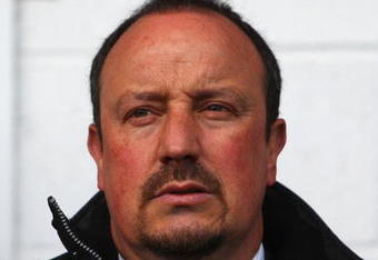 WEST BROMWICH, UNITED KINGDOM - MAY 17:   Liverpool Manager Rafael Benitez  looks on prior to the start of the Barclays Premier League match between West Bromwich Albion and Liverpool at The Hawthorns on May 17, 2009 in West Bromwich, England. (Photo by Mark Thompson/Getty Images)