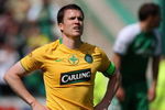 EDINBURGH, SCOTLAND - MAY 17: Gary Caldwell, captain of Celtic, reacts at the end of the Scottish Premier League match between Hibernian and Celtic at Easter Road on May 17, 2009 in Edinburgh, Scotland.  (Photo by Jeff J Mitchell/Getty Images)
