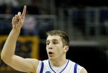 WASHINGTON - MARCH 20:  Greg Paulus #3 of the Duke Blue Devils takes the ball up court against the Belmont Bruins during the first round of the West Regional as part of the 2008 NCAA Men's Basketball Tournament at the Verizon Center on March 20, 2008 in Washington, DC.  (Photo by Win McNamee/Getty Images)