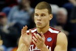 MEMPHIS, TN - MARCH 29:  Blake Griffin #23 of the Oklahoma Sooners claps in the first half while taking on the North Carolina Tar Heels during the NCAA Men's Basketball Tournament South Regional Final at the FedExForum on March 29, 2009 in Memphis, Tennessee.  (Photo by Joe Murphy/Getty Images)