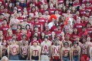 STANFORD, CA - SEPTEMBER 20:  Fans of the Stanford Cardinal look on against the San Jose State Spartans at Stanford Stadium on September 20, 2008 in Stanford, California.  (Photo by Jed Jacobsohn/Getty Images)