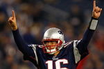 FOXBORO, MA - OCTOBER 20: Matt Cassel #16 of the New England Patriots reacts after a touchdown in the fourth quarter against the Denver Broncos at Gillette Stadium on October 20, 2008 in Foxboro, Massachusetts. The Paytiots won 41-7. (Photo by Jim Rogash/Getty Images)