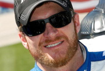 FORT WORTH, TX - APRIL 04:  Dale Earnhardt Jr., driver of the #5 Fastenal Chevrolet, stands on the grid during the NASCAR Nationwide Series O'Reilly 300 at Texas Motor Speedway on April 4, 2009 in Fort Worth, Texas.  (Photo by John Harrelson/Getty Images)