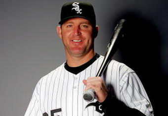 TUCSON, AZ - FEBRUARY 25:  Jim Thome of the Chicago White Sox poses for a portrait during photo day at Tucson Electric Park in Tucson, Arizona on February 25, 2008.  (Photo by Matthew Stockman/Getty Images)