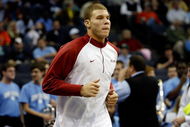 MEMPHIS, TN - MARCH 29:  Blake Griffin #23 of the Oklahoma Sooners runs out to the court before taking on the North Carolina Tar Heels during the NCAA Men's Basketball Tournament South Regional Final at the FedExForum on March 29, 2009 in Memphis, Tennessee.  (Photo by Joe Murphy/Getty Images)
