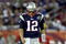 GLENDALE, AZ - FEBRUARY 03:  Quarterback Tom Brady #12 of the New England Patriots walks off the field in the second half of Super Bowl XLII against the New York Giants on February 3, 2008 at the University of Phoenix Stadium in Glendale, Arizona.  The Giants defeated the Patriots 17-14. (Photo by Donald Miralle/Getty Images)