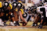 PITTSBURGH - JANUARY 18:  The Pittsburgh Steelers line up for a successful 42-yard field goal attempt by kicker Jeff Reed in the first quarter against the Baltimore Ravens during the AFC Championship game on January 18, 2009 at Heinz Field in Pittsburgh, Pennsylvania.  (Photo by Streeter Lecka/Getty Images)