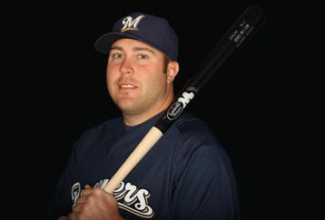 MARYVALE, AZ - FEBRUARY 19: Brad Nelson of the Milwaukee Brewers poses during photo day at the Brewers spring training complex on February 19, 2009 in Maryvale, Arizona. (Photo by Ronald Martinez/Getty Images)