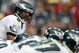 GLENDALE, AZ - JANUARY 18:  Quarterback Donovan McNabb #5 of the Philadelphia Eagles looks down the line during the NFC championship game against the Arizona Cardinals on January 18, 2009 at University of Phoenix Stadium in Glendale, Arizona.  (Photo by Jed Jacobsohn/Getty Images)