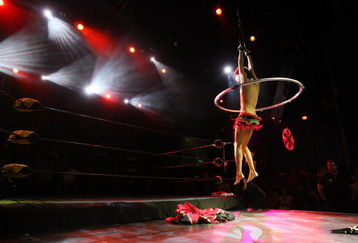 LOS ANGELES, CA - MAY 05:  Male burlesque dancer Cassandro performs at the Lucha Vavoom Cinco de Mayan! show at the Mayan Theater on Cinco de Mayo, May 5, 2009 in Los Angeles, California. Lucha Vavoom combines elements of theatrical Mexican masked wrestling shows known as  Lucha Libre with American burlesque. Cinco de Mayo, or May Fifth in Spanish, celebrates the unlikely victory of 5,000 ill-equipped Mestizo and Zapotec Indians led by General Ignacio Zaragoza over the the much better-equipped French forces at the Battle of Puebla on May 5, 1862 in Puebla, Mexico. In the US, Cinco de Mayo is often mistakenly equated with Mexican Independence which was on September 16, 1810.  (Photo by David McNew/Getty Images)