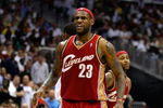 ATLANTA - MAY 11:  LeBron James #23 of the Cleveland Cavaliers reacts after a defensive stop against the Atlanta Hawks during Game Four of the Eastern Conference Semifinals during the 2009 NBA Playoffs at Philips Arena on May 11, 2009 in Atlanta, Georgia.  NOTE TO USER: User expressly acknowledges and agrees that, by downloading and/or using this Photograph, user is consenting to the terms and conditions of the Getty Images License Agreement.  (Photo by Andy Lyons/Getty Images)