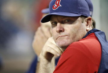 DETROIT - JULY 08:  Eric Wedge, manager of the Cleveland Indians, looks on from the dugout while playing the Detroit Tigers on July 8, 2008 at Comerica Park in Detroit, Michigan.  (Photo by Gregory Shamus/Getty Images)