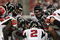 GLENDALE, AZ - JANUARY 03:   The Atlanta Falcons huddle around quarterback Matt Ryan #2 in the NFC Wild Card Game against the Arizona Cardinals on January 3, 2009 at University of Phoenix Stadium in Glendale, Arizona. The Cardinals defeated the Falcons 30-24.  (Photo by Jed Jacobsohn/Getty Images)